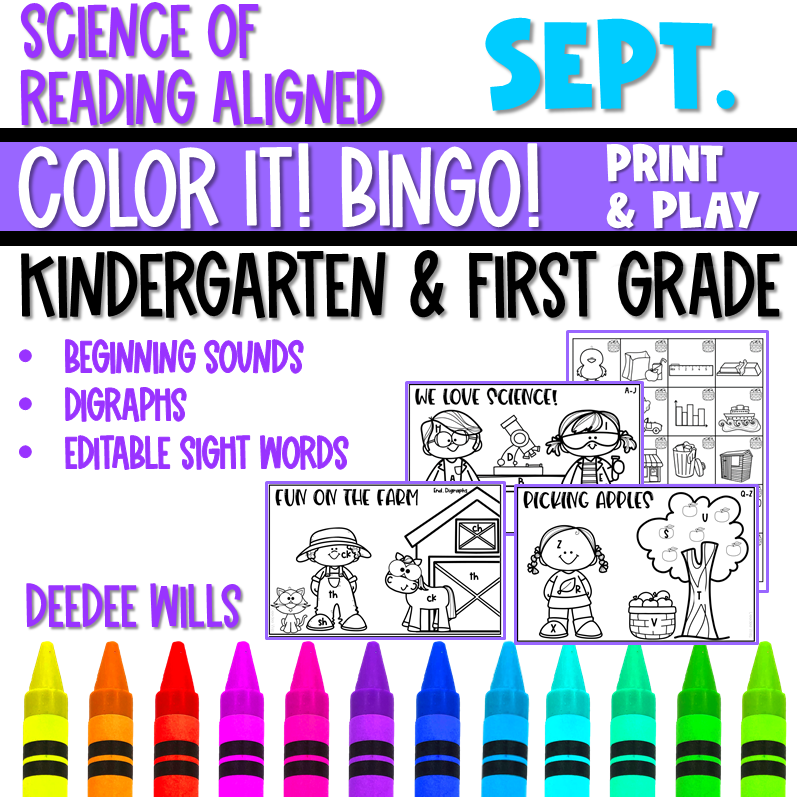 Preview of Bingo Game – September