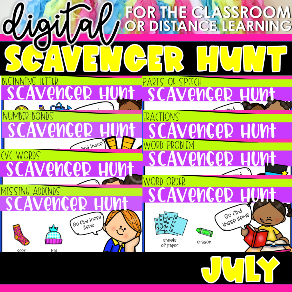 Preview of Scavenger Hunt – July