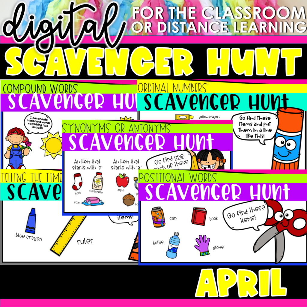 Preview of Scavenger Hunt – April