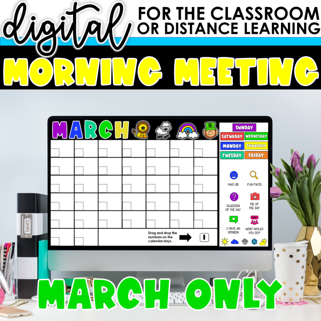 Preview of Morning Meetings for First Grade and Kindergarten