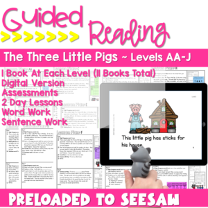 Preview of The Three Pigs AA-J and Digital books