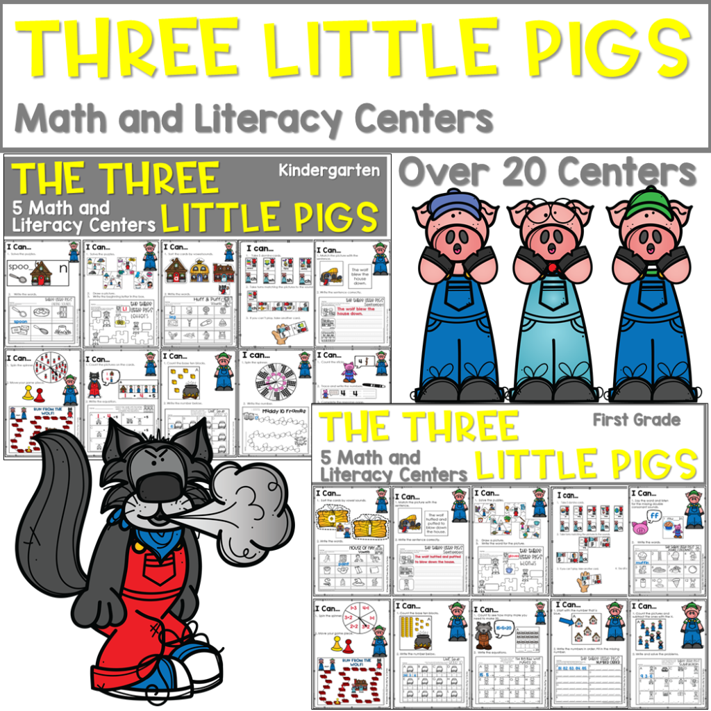 Preview of Three Little Pigs – K1 Bundle