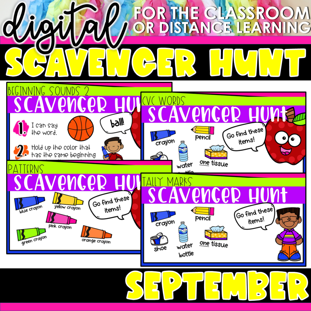 Preview of Scavenger Hunt – September