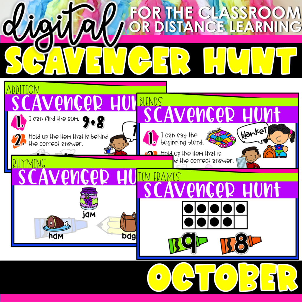 Preview of Scavenger Hunt – October