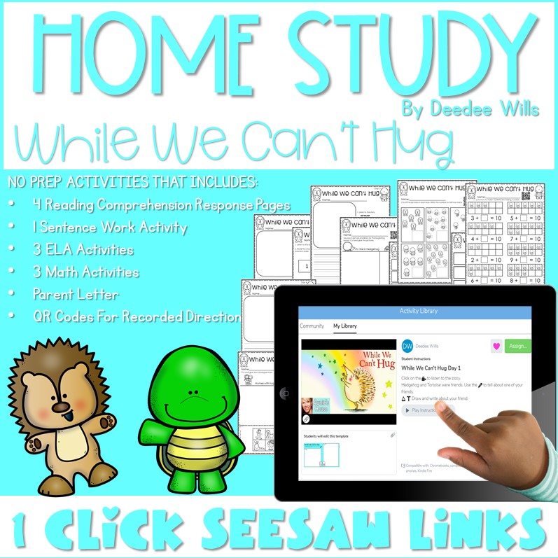 Preview of While We Cant Hug Bundle