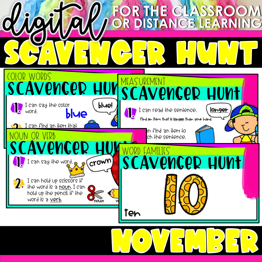 Preview of Scavenger Hunt – November