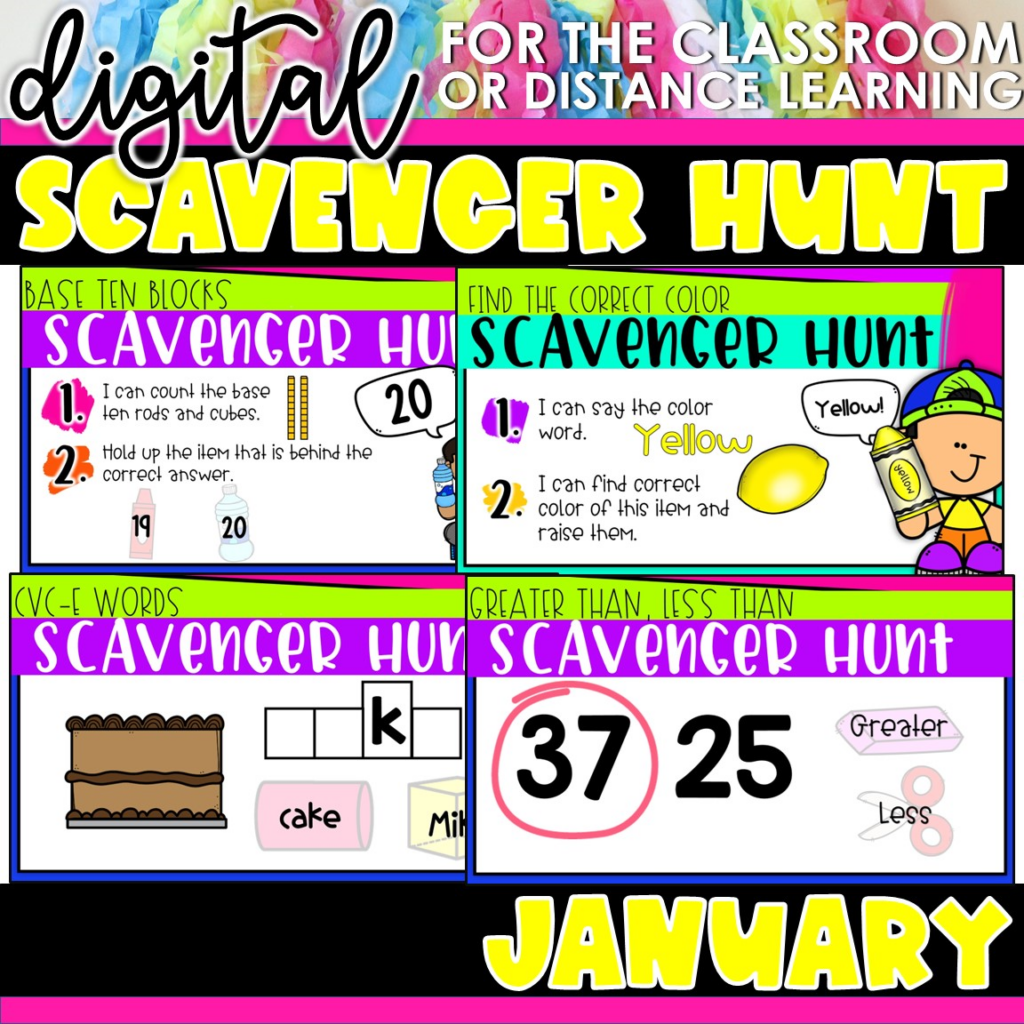 Preview of Scavenger Hunt – January