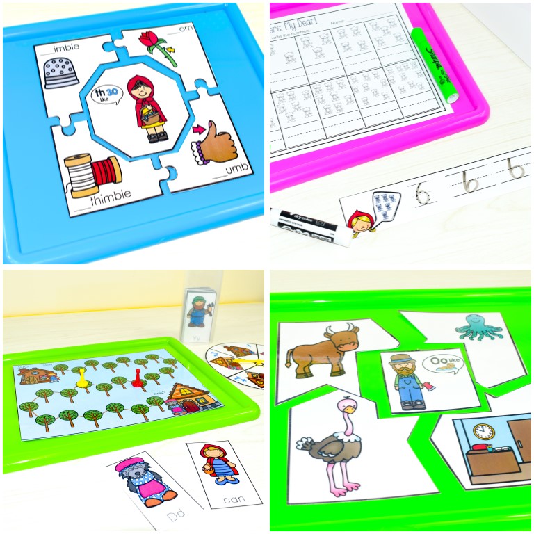 Preview of Little Red Riding Hood – Kindergarten and First Grade Centers