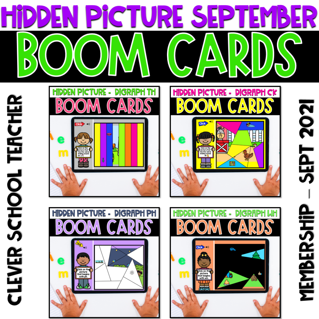 Preview of ELA Boom Cards – First Grade – September