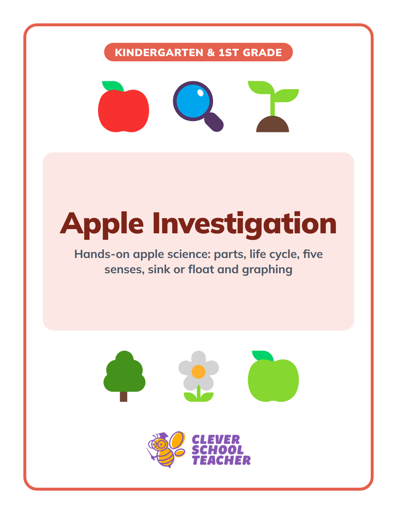 Cover of Apple Investigation: Science for K-1