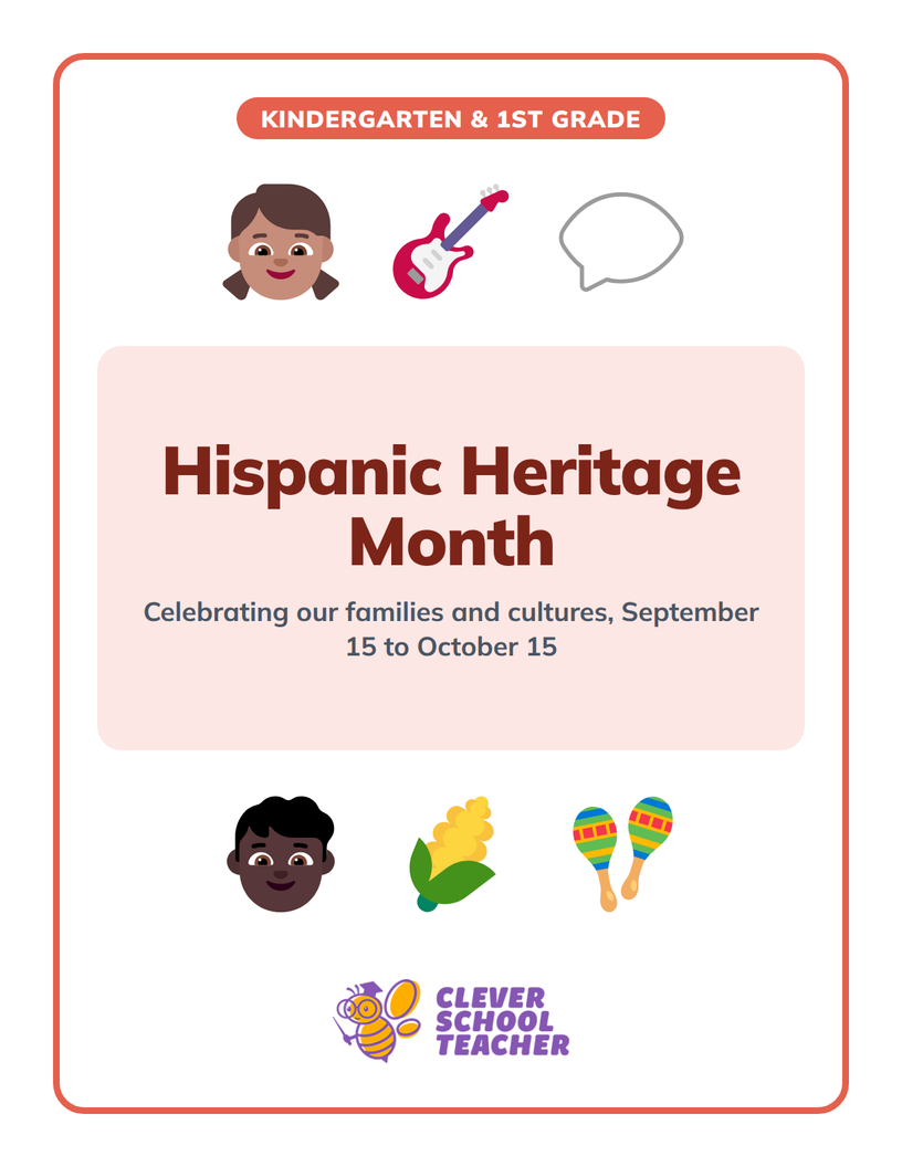 Cover of Hispanic Heritage Month: Celebrating Our Families & Cultures