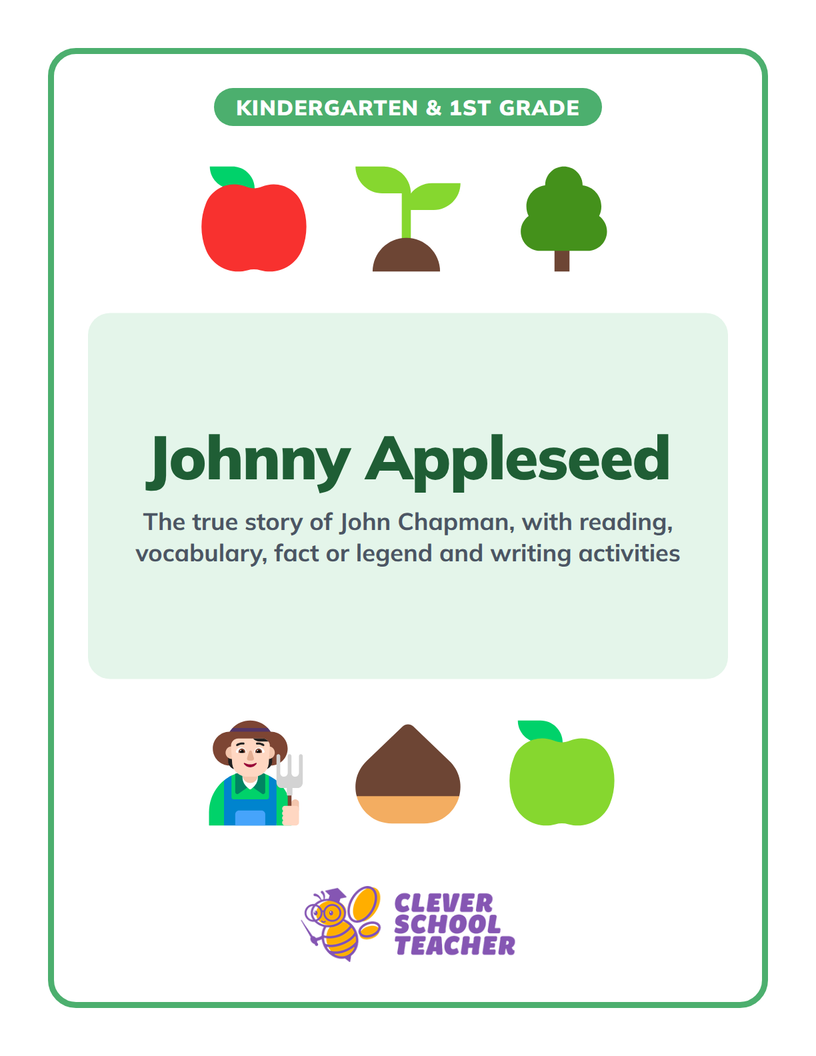Cover of Johnny Appleseed Reader & Activities