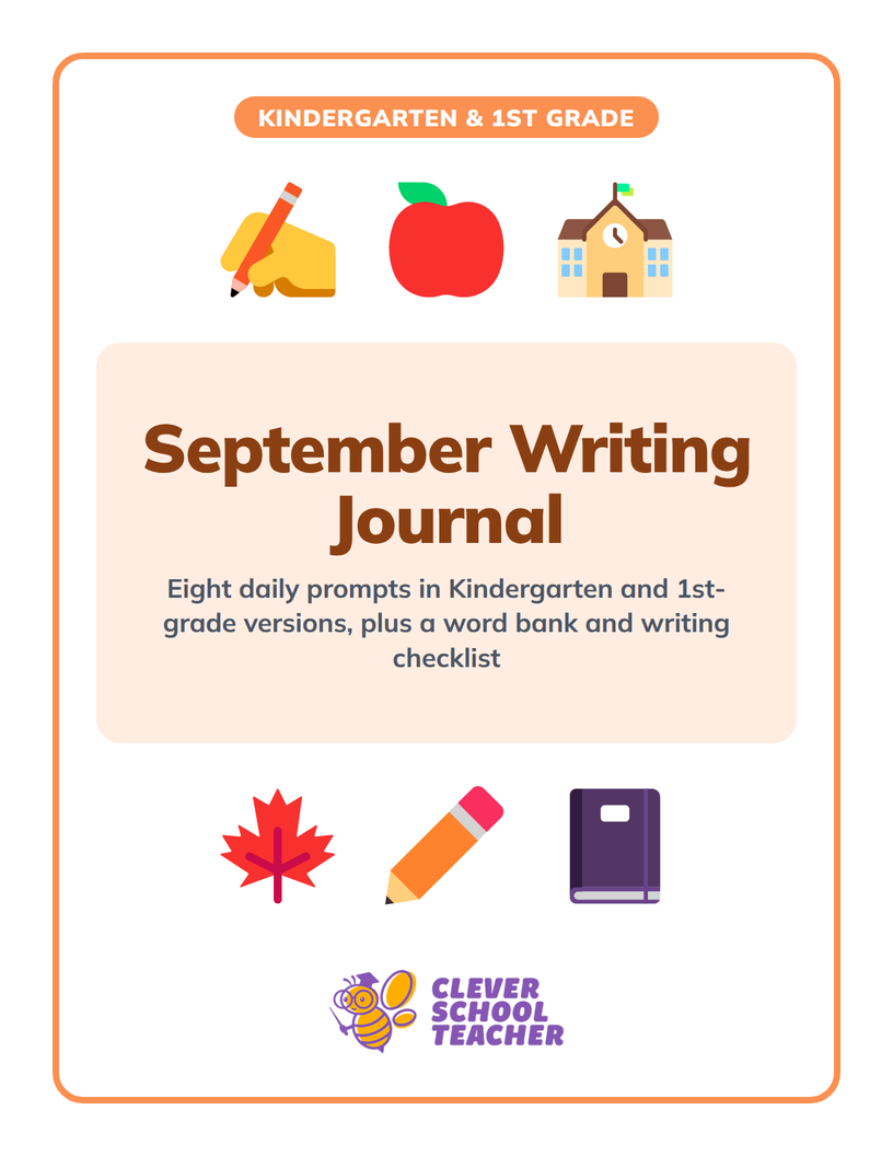Cover of September Writing Journal